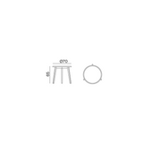 Table basse Gray Gervasoni pieds effilés bois clair