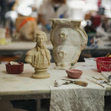 Profil sculptural Lafayette par Trudon, pièce de décoration premium en cire pierre