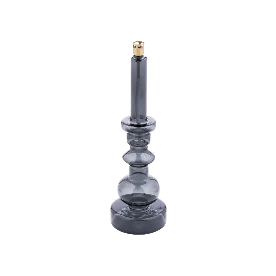 Oil Lamp Chandelier Smoked Grey M - Brass - Peri Living