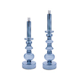 Grande lampe à huile design Chandelier L gris fumé posée sur table, style épuré Peri Living