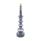 Lampe à huile Chandelier gris fumé Peri Living avec tube en verre fumé et support en laiton