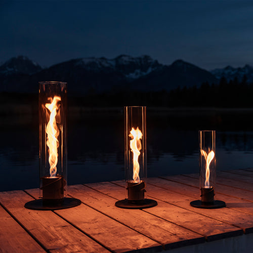 Cheminée de Table Bioéthanol SPIN 900 - Noir Mat - Höfats