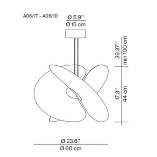Suspension Levante - 62 cm - Luce Plan - Maison Archibald