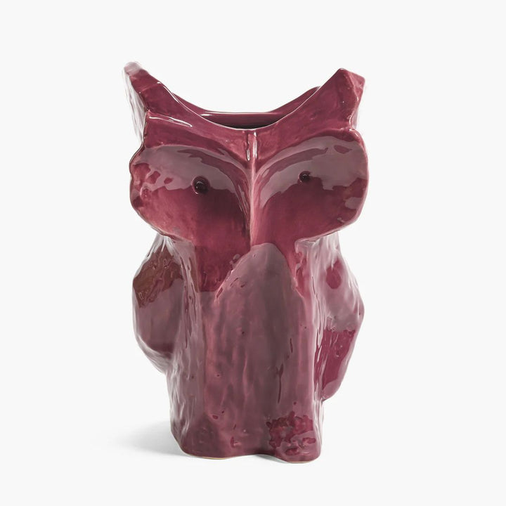 Vase Owl L Aubergine Marni Serax vue de face design minimaliste