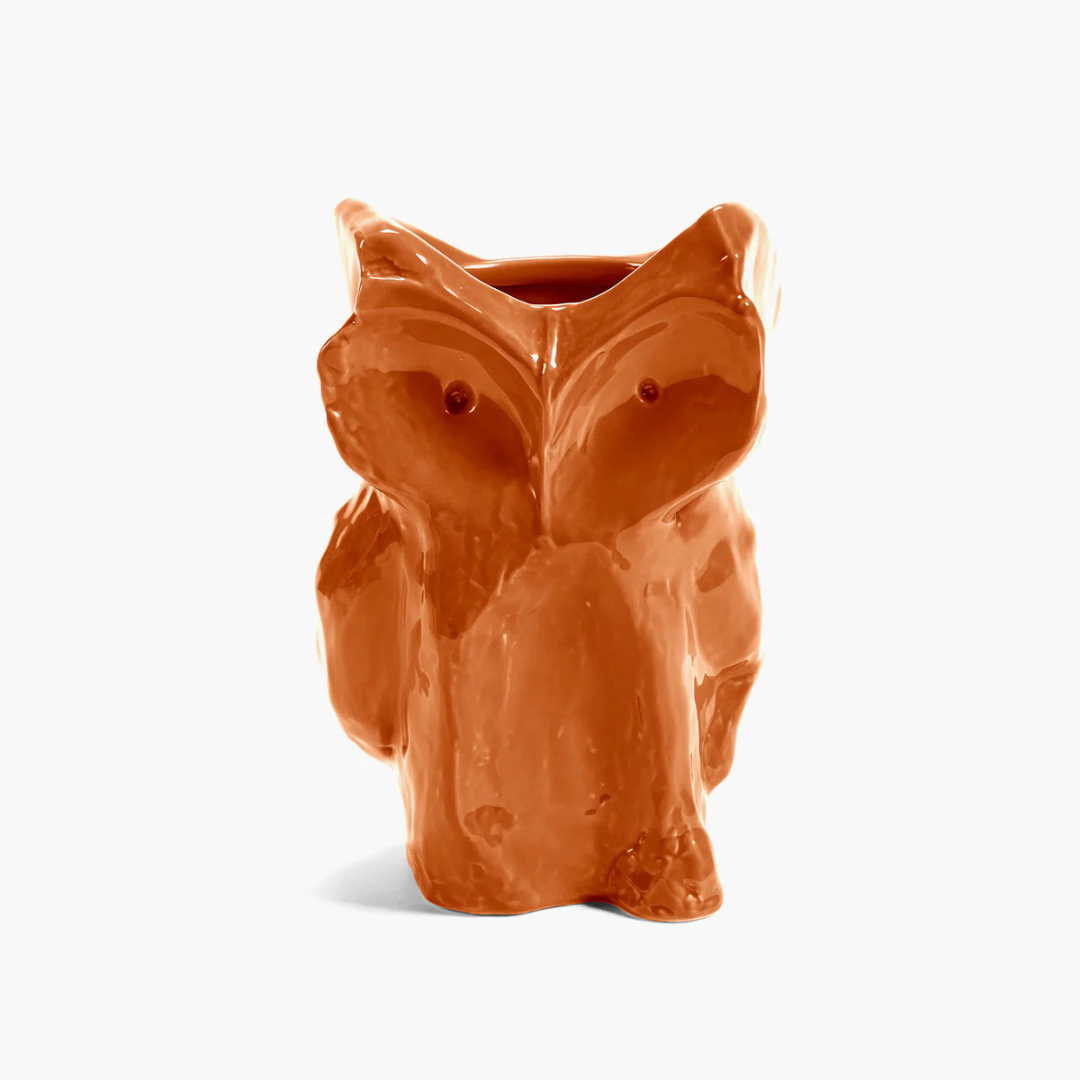 Vase Owl S orange en forme de chouette collection After Midnight Marni Serax