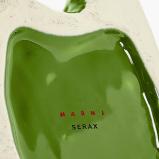 Sculpture vase hibou vert intense Marni collaboration Serax