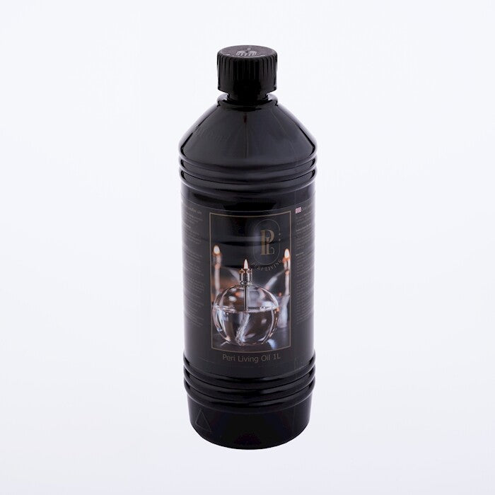Bouteille d'huile de paraffine 1 litre Peri Living transparent avec bouchon, combustible pour lampe à huile haute performance