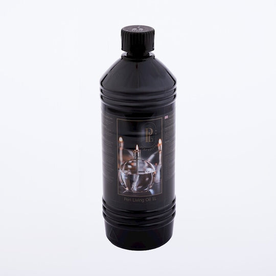 Bouteille d'huile de paraffine 1 litre Peri Living transparent avec bouchon, combustible pour lampe à huile haute performance