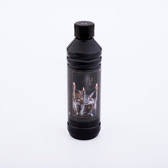 Bouteille d'huile de paraffine 0,5L Peri Living transparent avec bouchon doseur pour lampe à huile