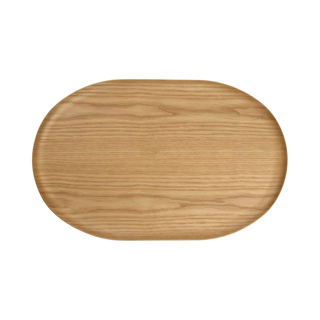 Plateau ovale lisse finition naturelle bois premium Asa Sélection