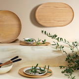 Plateau ovale bois massif 40x25cm Asa Sélection collection Wood