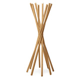 Détail porte-manteau Sciangai Zanotta inspiré jeu Mikado lignes épurées