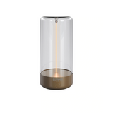 Lampe de table rechargeable Pulse Sompex en plastique doré, indice protection IP54, 14,5cm