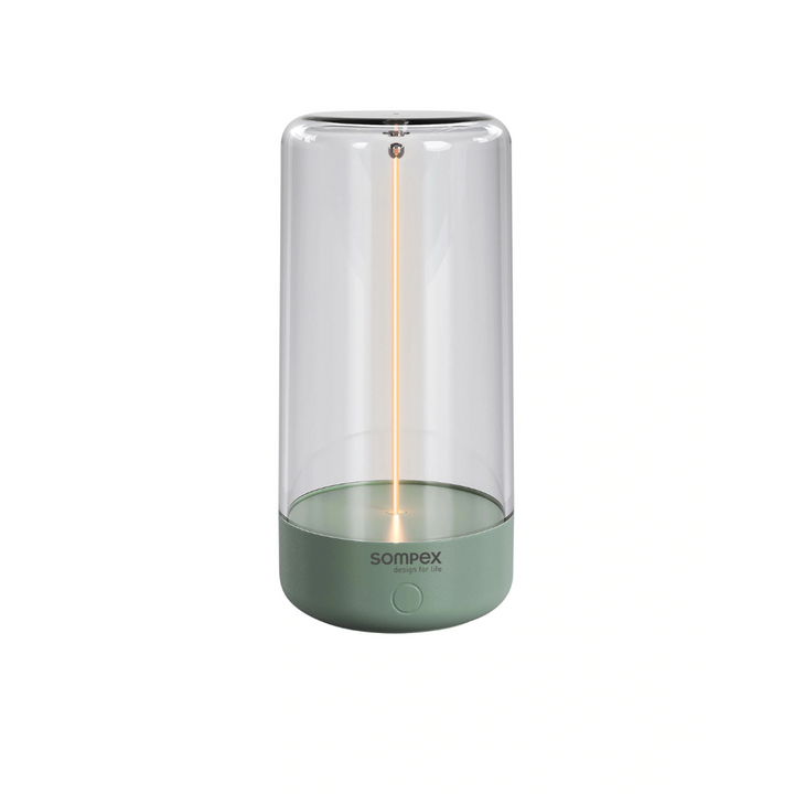 Lampe à poser design Pulse couleur vert olive, technologie LED innovante Sompex