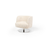 Fauteuil Bold Ralph M gris anthracite design contemporain avec pieds métal pivotants