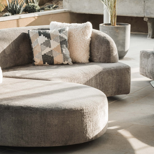 Canapé Jabba Ralph M gris clair design contemporain salon haut de gamme