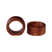 Set of 2 round napkin rings - Wood - Asa Selection