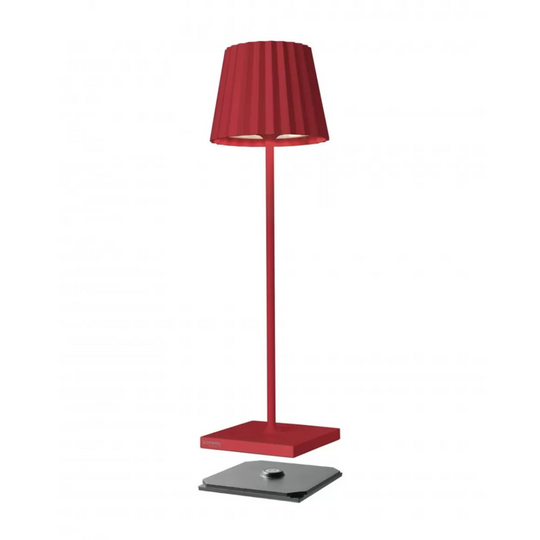 Lampe à poser rechargeable Troll 2.0 rouge batterie 24h indice IP54 Sompex