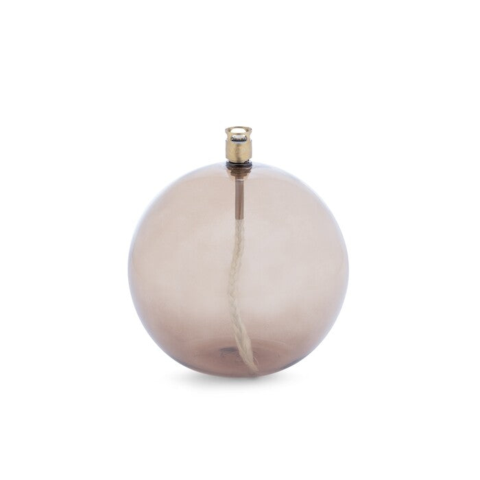 Lampe à huile ronde L - Laiton Champagne - Peri Living