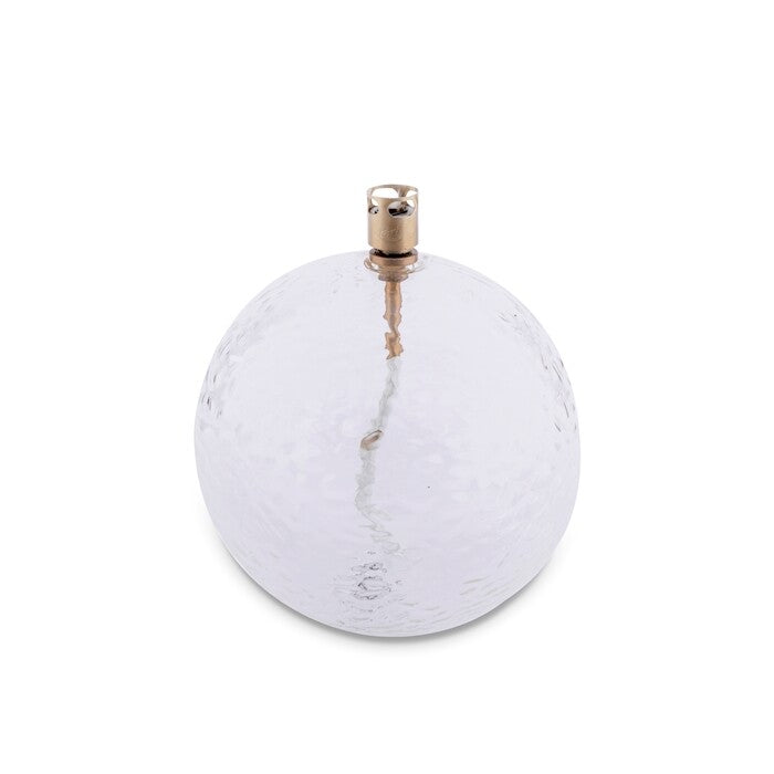 Lampe à huile ronde L - Laiton Martelée - Peri Living