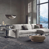 Lustre disque argent Gervasoni créé par Paola Navone finition brossée