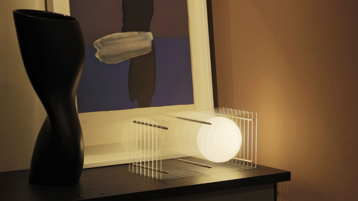 Lampe à poser Lop - Small Rectangle Transparent - Bang