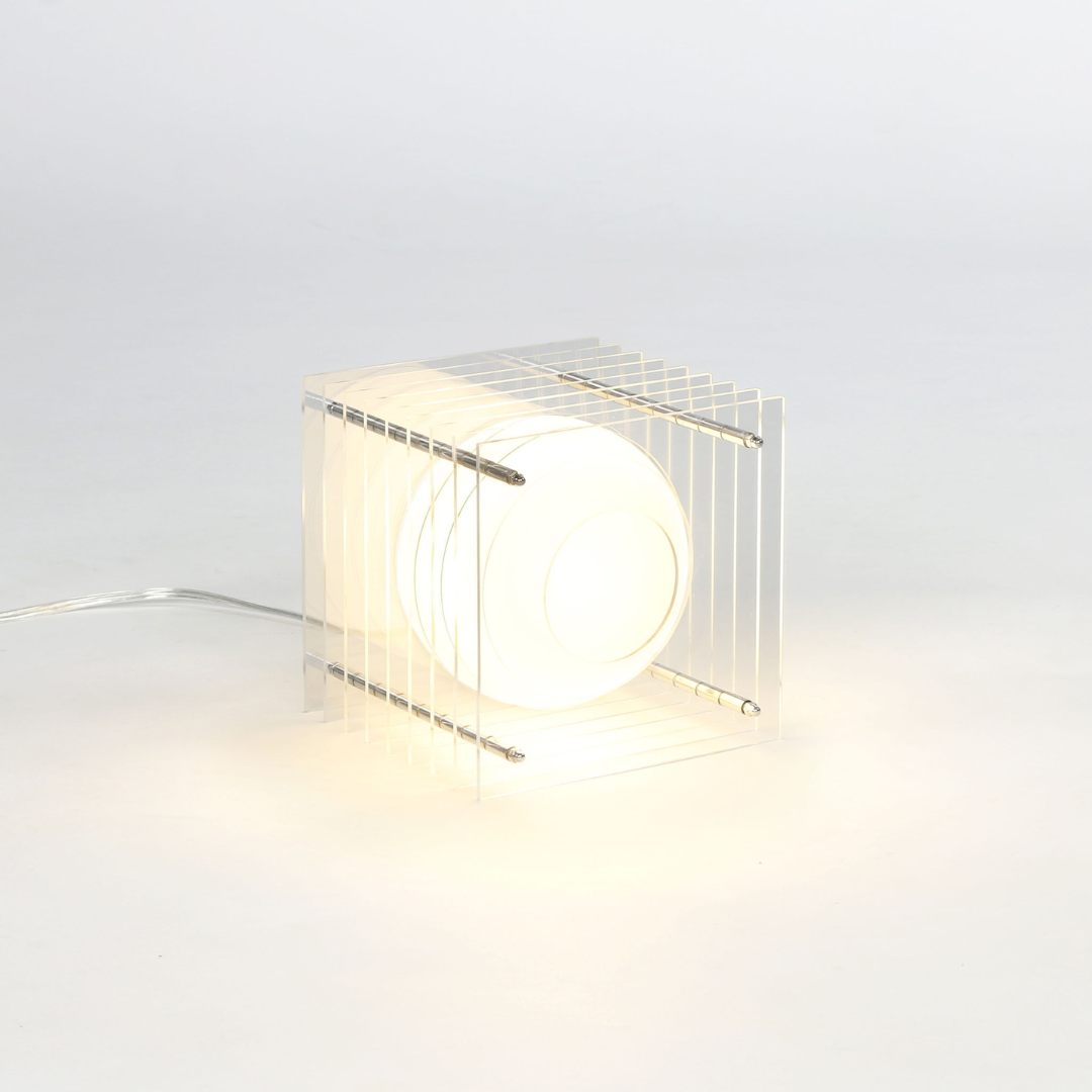 Lampe à poser Lop - Small square Transparent - Bang