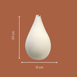 Vase mural décoratif Monochromic couleur jaune, forme goutte inspirée de la nature