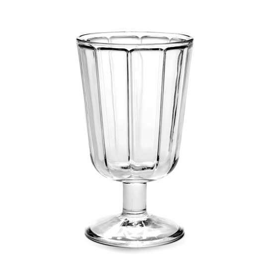 Verre à vin rouge Surface transparent Serax design Sergio Herman soufflé bouche