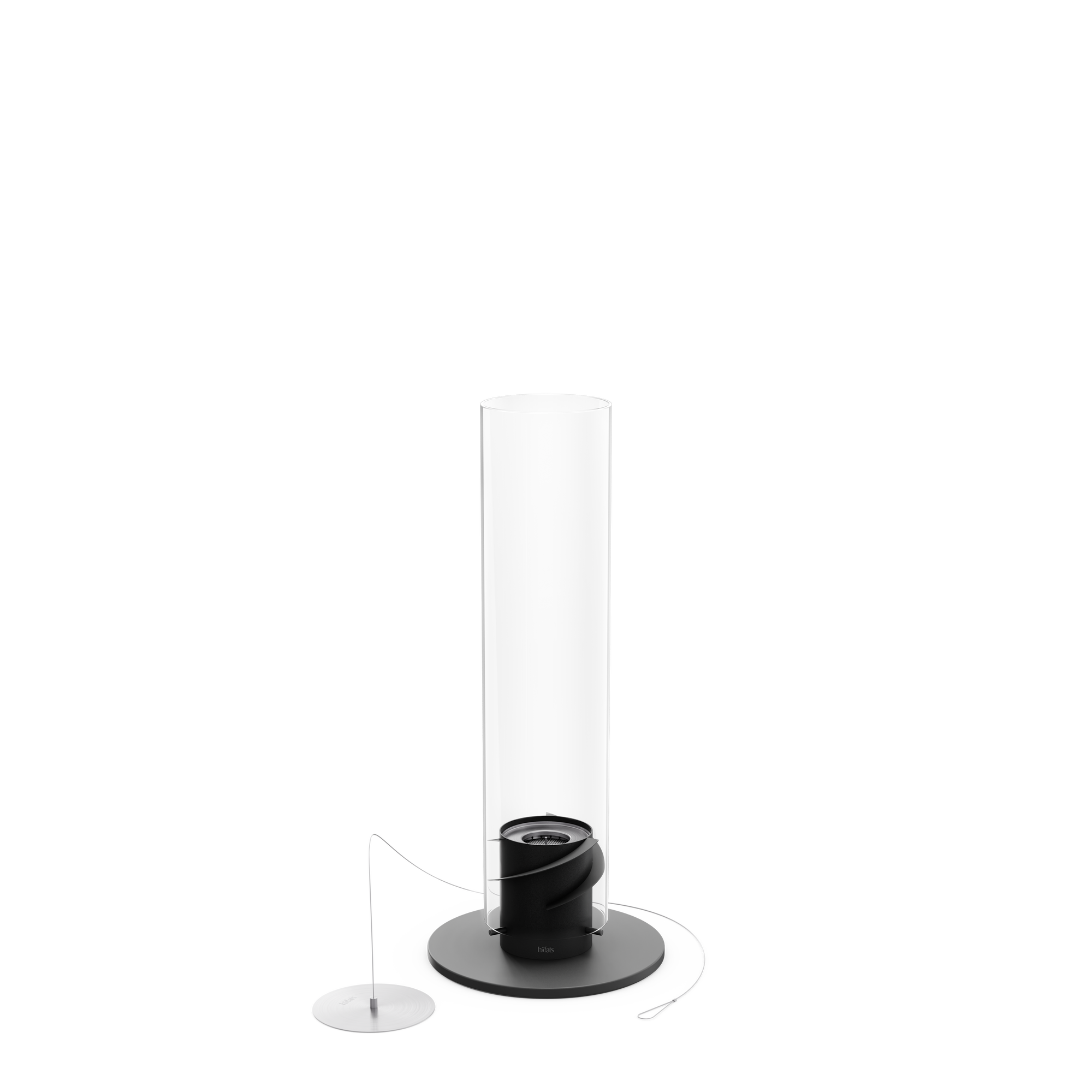Feu de table Höfats Spin 900 avec effet vortex hypnotisant pour intérieur extérieur