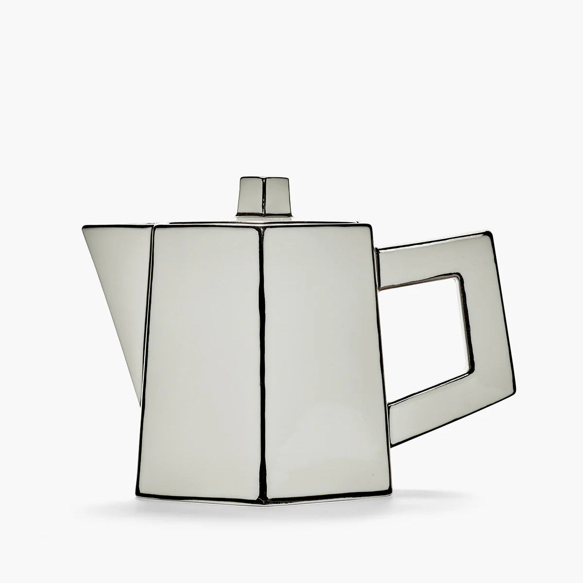 Théière design Serax Carte Blanche vue complète finition artisanale premium