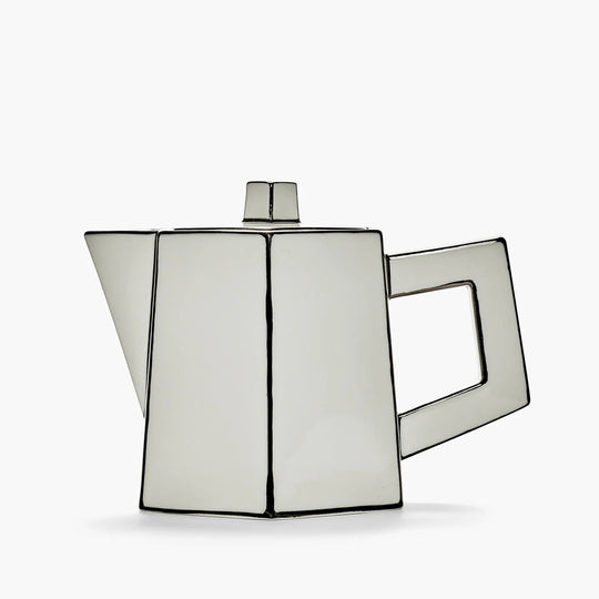 Théière design Serax Carte Blanche vue complète finition artisanale premium