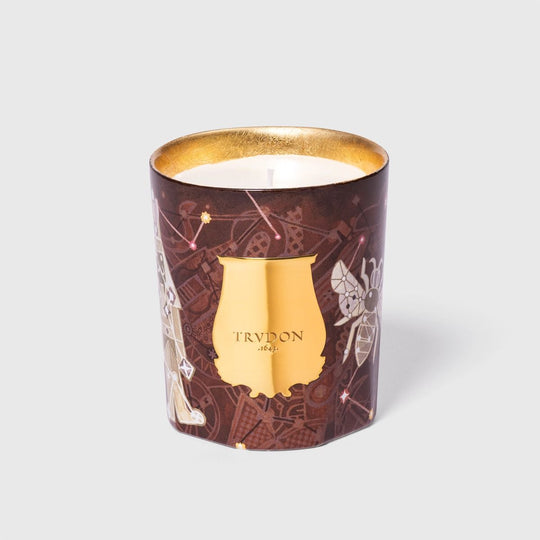 Bougie parfumée Libra Trudon bois ambre 270g avec mèche coton - décoration premium
