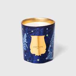 Verre doré illustré par Brecht Evens pour la bougie Trudon Luna