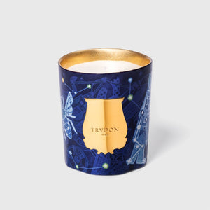 Verre doré illustré par Brecht Evens pour la bougie Trudon Luna