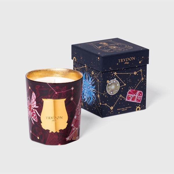Bougie Trudon Nazareth Clou de Girofle et Orange édition Noël 2025 en verre doré