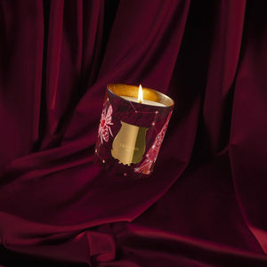 Verre doré illustré par Brecht Evens pour la bougie Trudon Nazareth