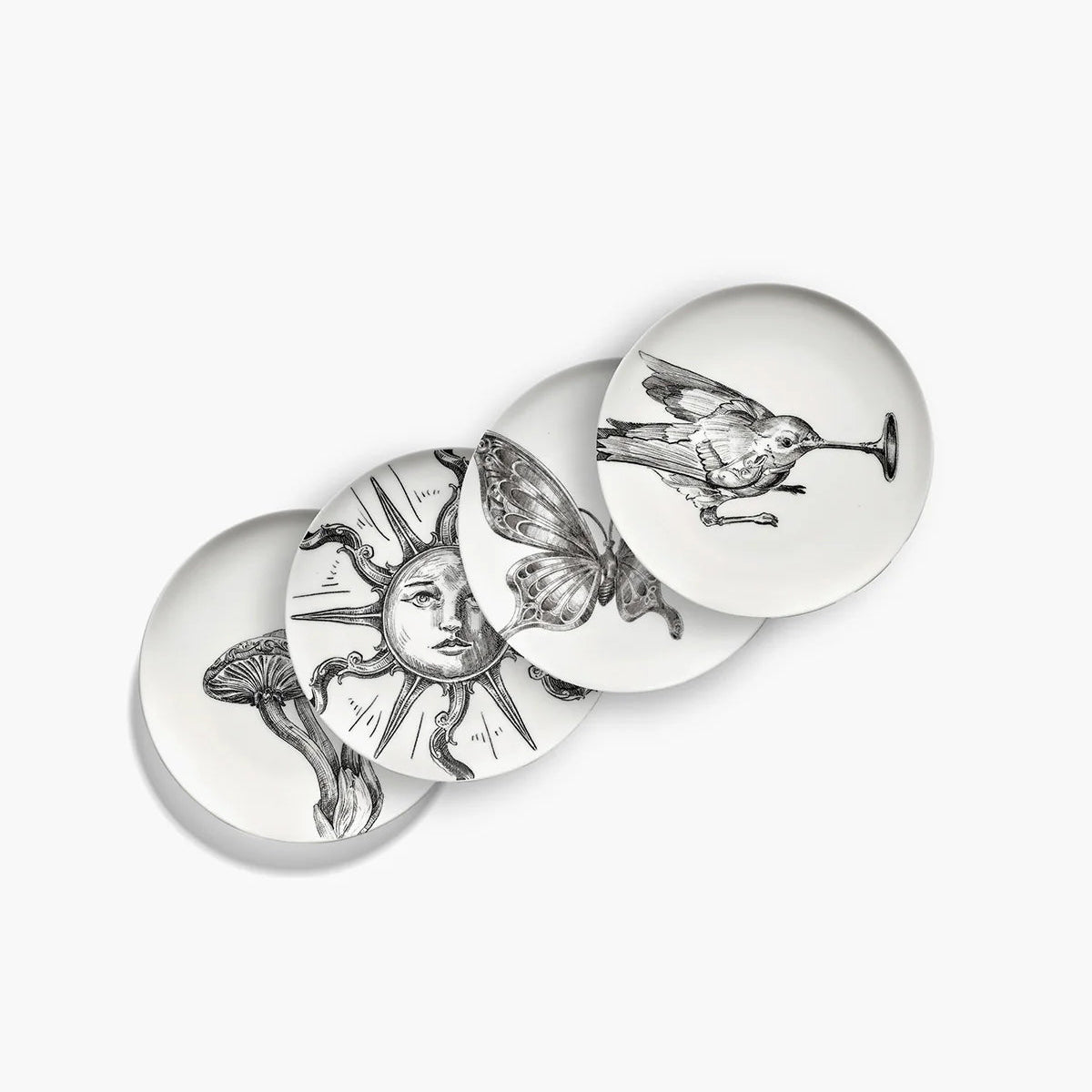 Lot de 4 petites assiettes Unity - Collection Tomorrowland - Serax