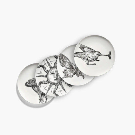 Set de 4 petites assiettes en porcelaine Unity Serax collection Tomorrowland
