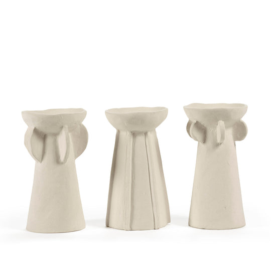 Petit vase Molly beige Serax aux formes organiques fluides et finition mate