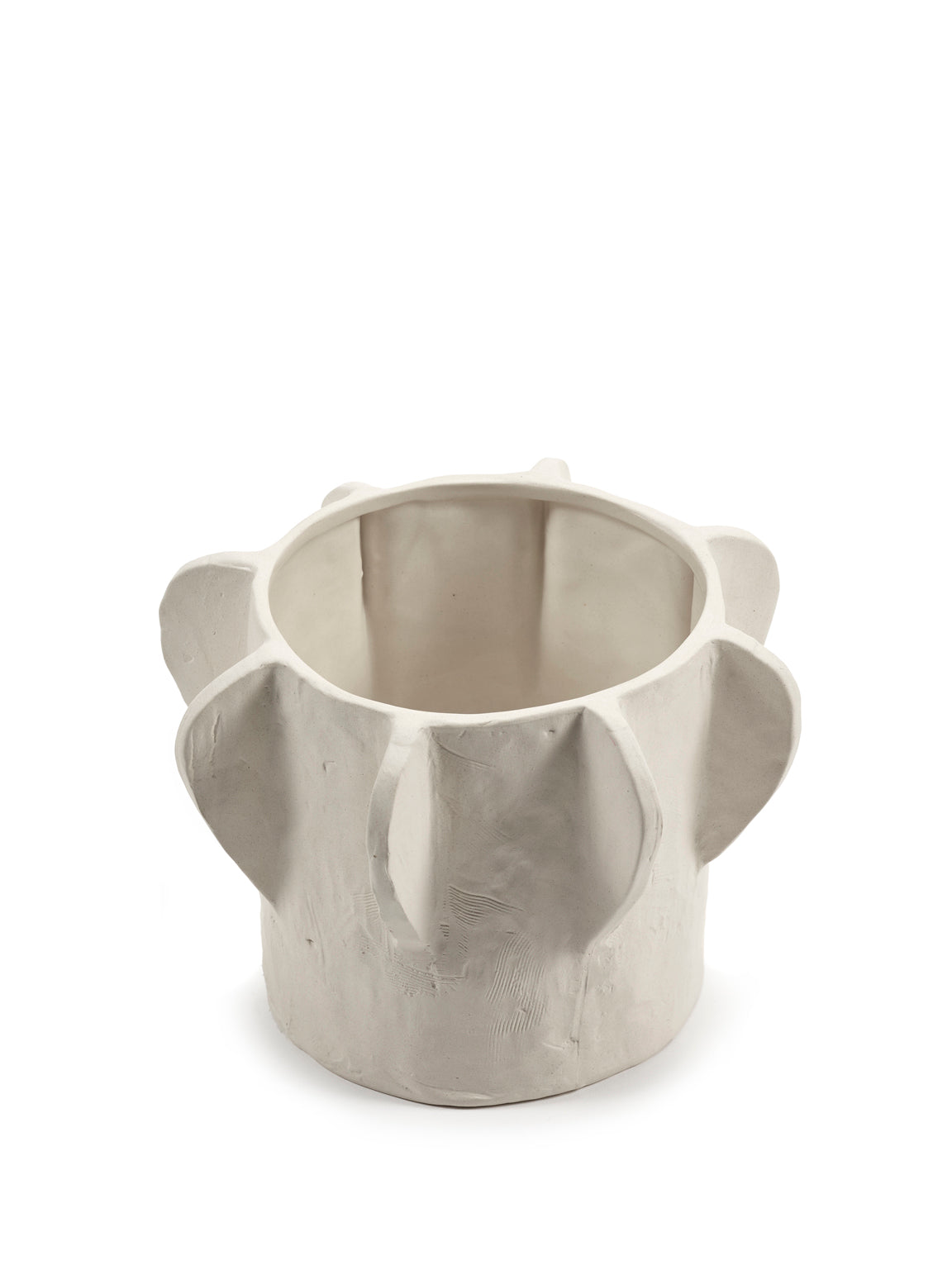 Vase Molly beige Serax design minimaliste Urban Jungle, diamètre 25 cm hauteur 28 cm