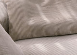 Canapé Vetsak Set 01 en cord velours Platinium, design modulable et confort premium, Maison Archibald France.