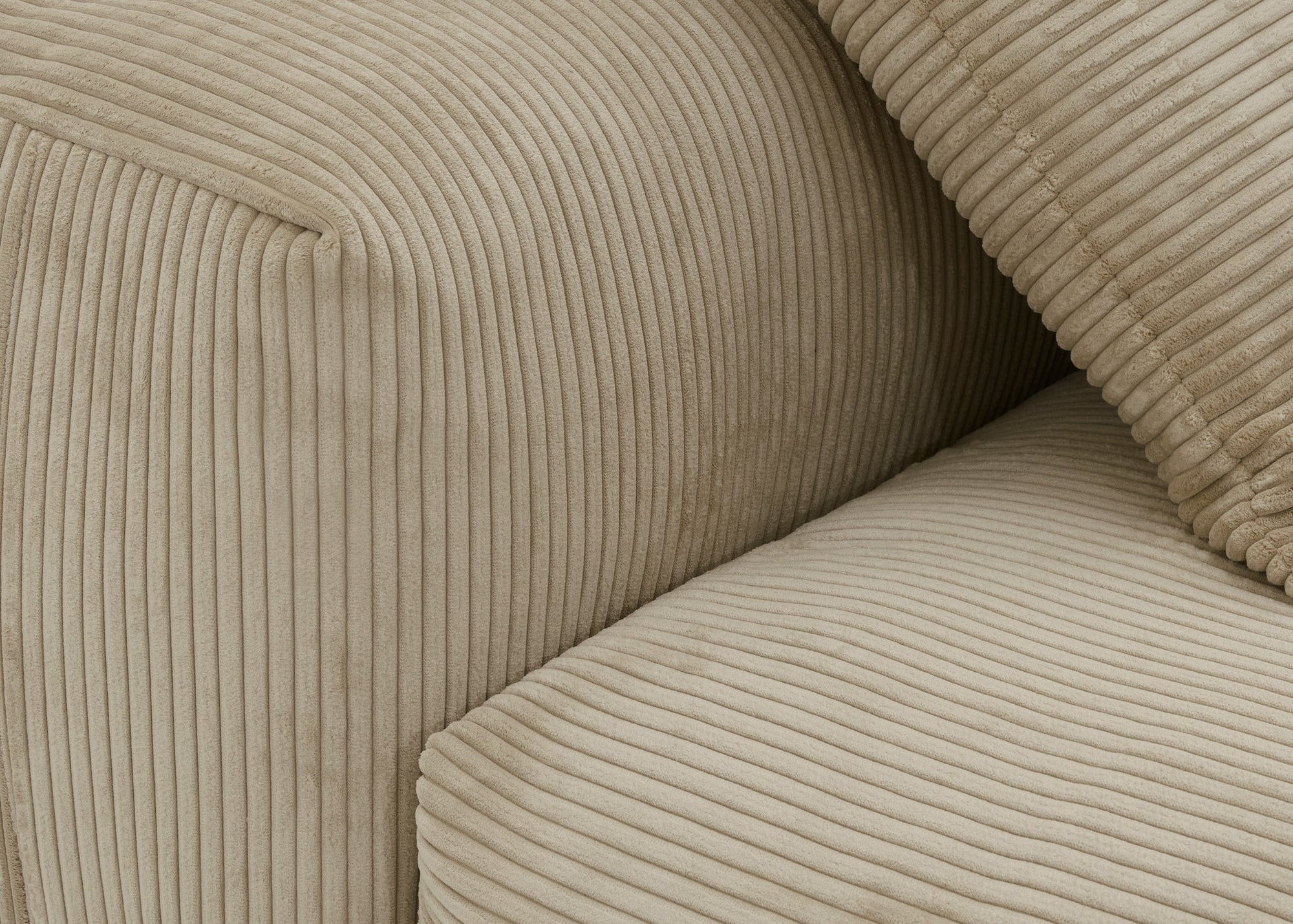 Canapé Vetsak Set 01 en cord velours Sand, sofa modulable haut de gamme disponible à Rennes chez Maison Archibald.