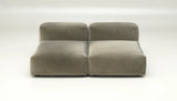 Sofa Vetsak Set 01 en cord velours Kaki, texture douce et élégante, Maison Archibald Rennes.