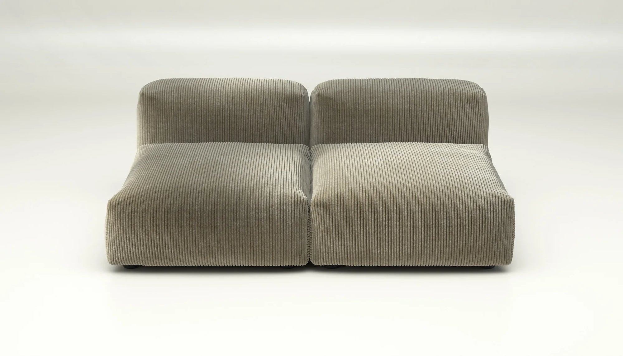 Sofa Vetsak Set 01 en cord velours Kaki, texture douce et élégante, Maison Archibald Rennes.