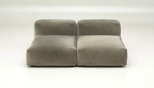 Sofa Vetsak Set 01 en cord velours Kaki, texture douce et élégante, Maison Archibald Rennes.