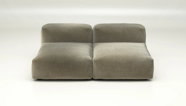 Sofa Vetsak Set 01 en cord velours Kaki, texture douce et élégante, Maison Archibald Rennes.
