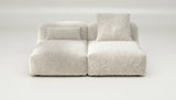 Canapé Vetsak Set 01 en tissu Doodle Crème, design lumineux et cocooning, disponible chez Maison Archibald Rennes.