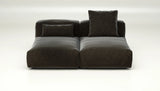 Canapé Vetsak Set 01 en Suave Anthracite, design minimaliste et durable, Maison Archibald Paris.
