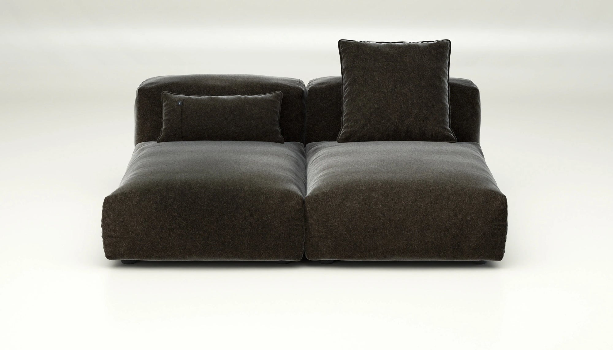 Canapé Vetsak Set 01 en Suave Anthracite, design minimaliste et durable, Maison Archibald Paris.